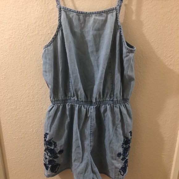 Denim Romper - Picture 1 of 2